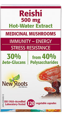 New Roots Reishi Mushroom Extract 500mg 60caps