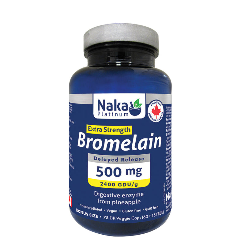 Naka Platinum Bromelain Extra Strength 75 Capsules