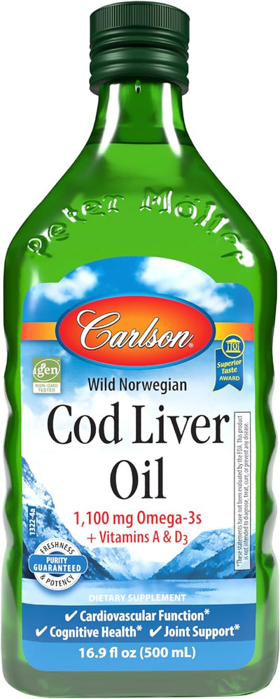 Carlson Norwegian Cod Liver Oil- Natural (Unflavoured)