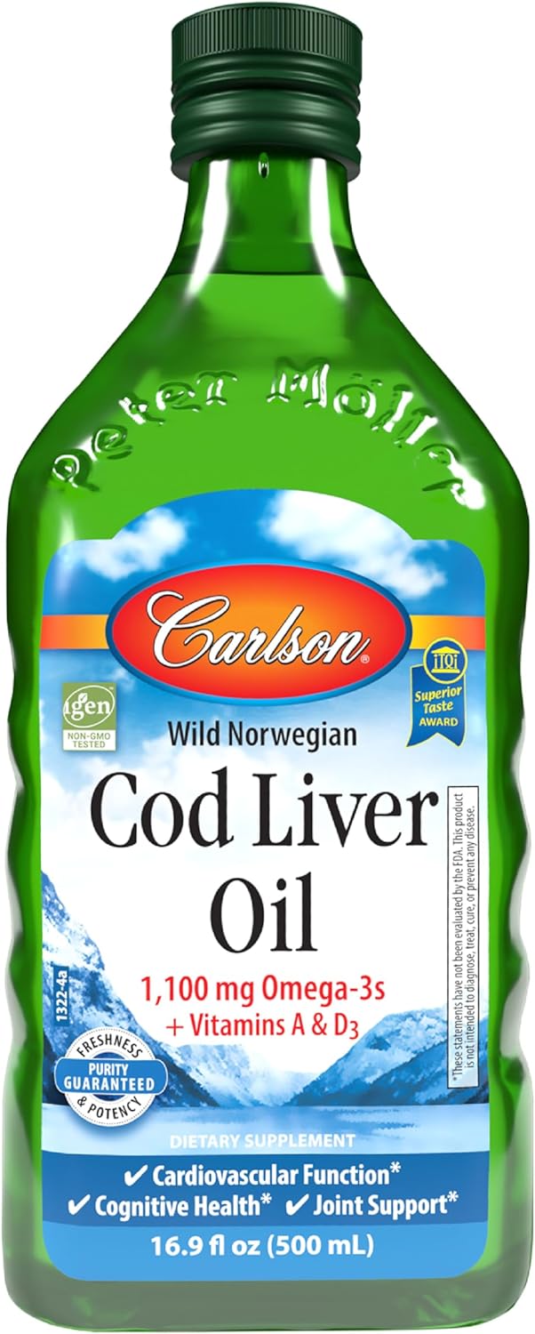 Carlson Norwegian Cod Liver Oil- Natural (Unflavoured)