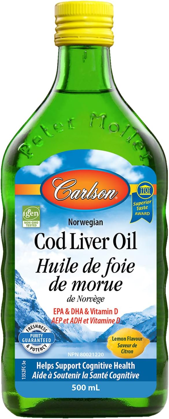 Carlson Norwegian Cod Liver Oil- Lemon Flavour