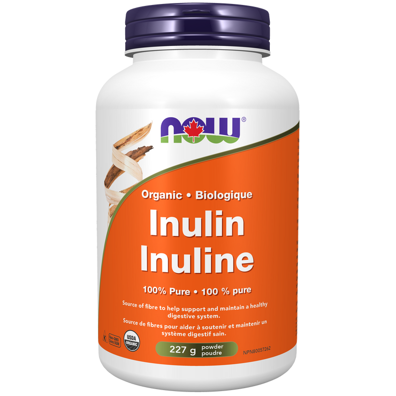 NOW ORGANIC INULIN 100% PURE POWDER 227G