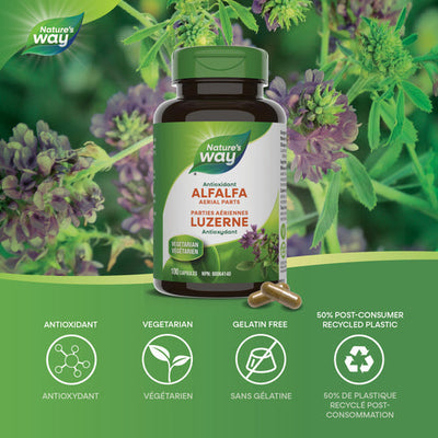 Nature's Way Organic Alfalfa 100 Capsules